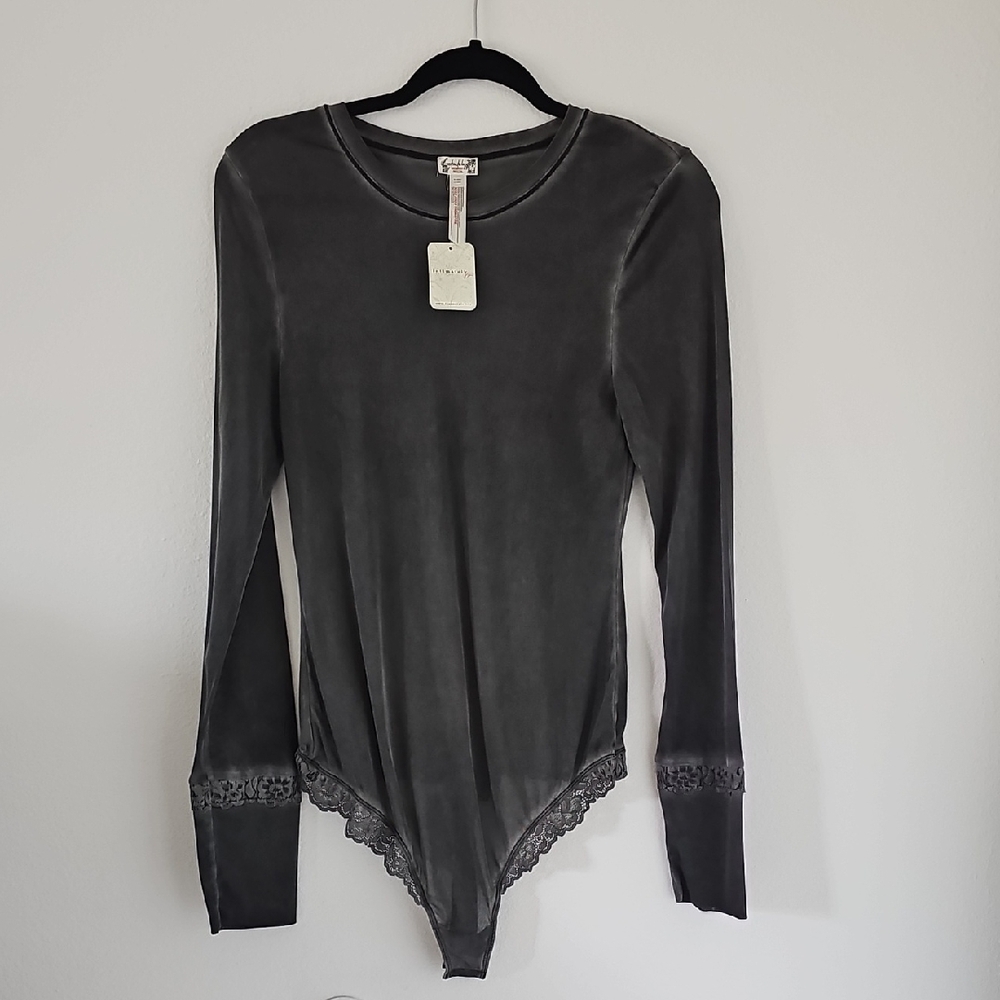 ●●FREE PEOPLE MESH LACE BODYSUIT